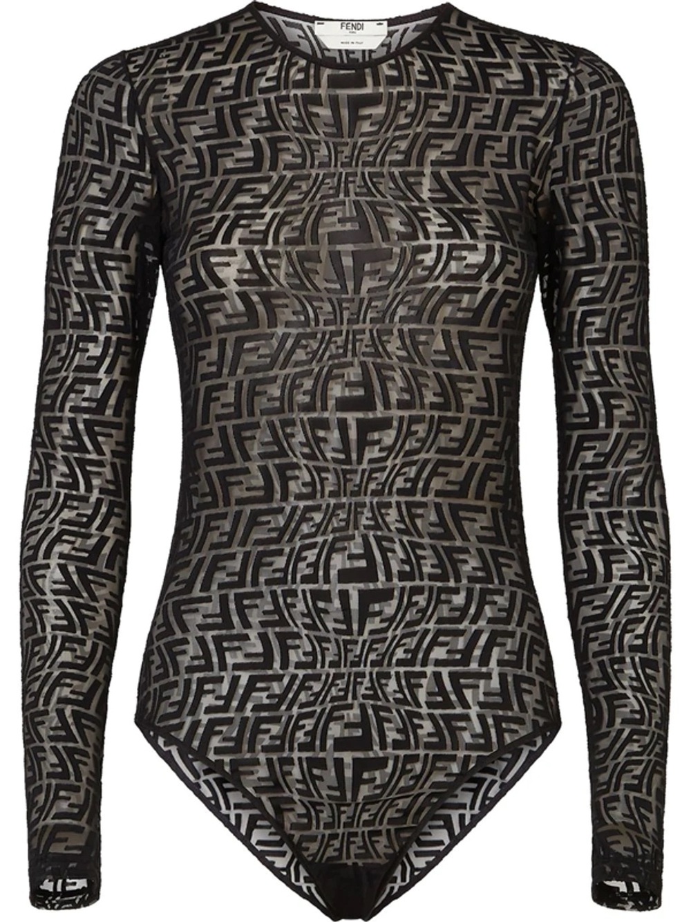 Fendi vertigo sheer bodysuit
